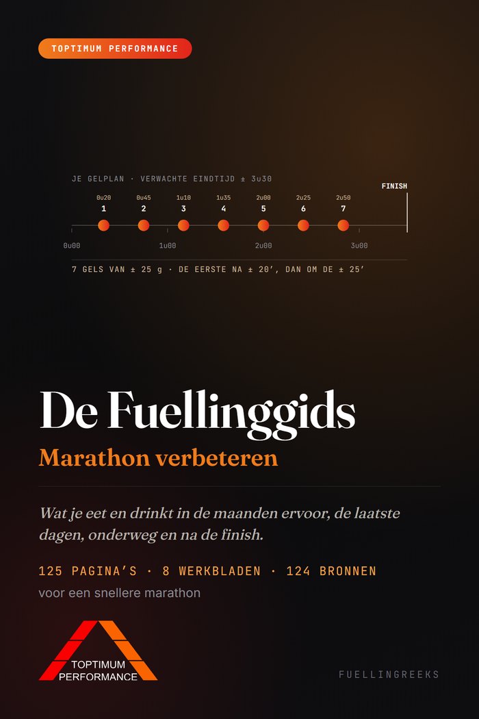 De Fuellinggids · Marathon verbeteren — gids van Toptimum Performance